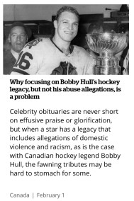 CBC News - Nick Logan - Bobby Hull Abuse Allegations 02012023